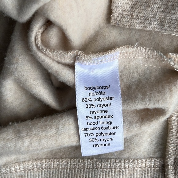 MAURICES Beige Floral Hoodie size medium - Picture 7 of 8